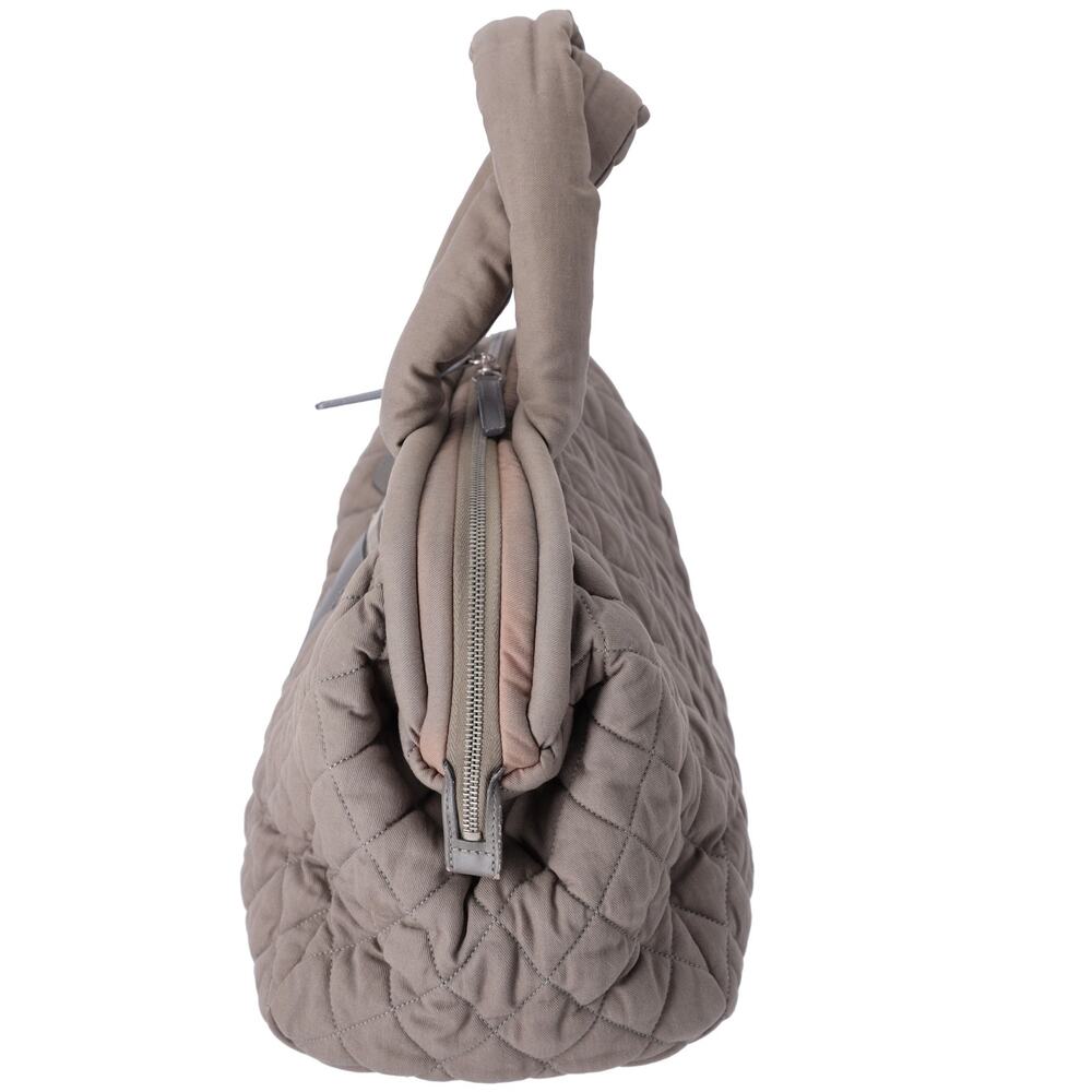 CHANEL Coco Cocoon Handbag Khaki Cotton - Picture 2 of 8